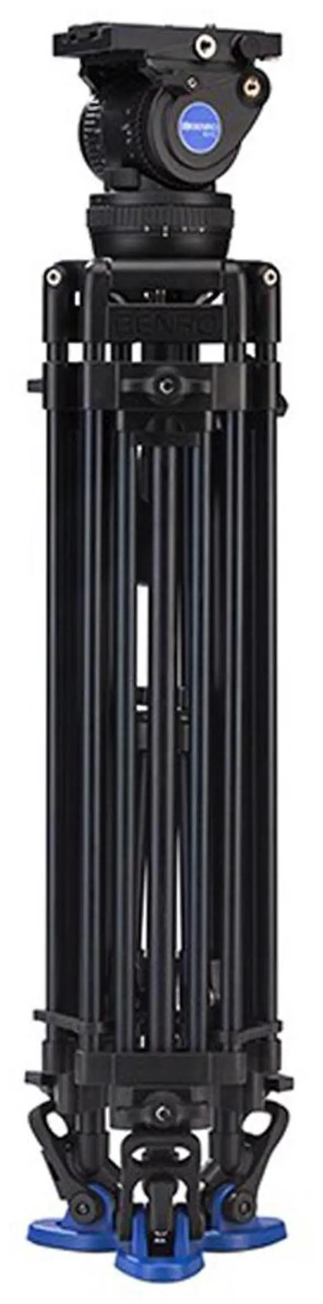 Alt view image 2 of 2 - Benro BV10 3-Section Aluminum Alloy Twin Leg Video Tripod with Video Head