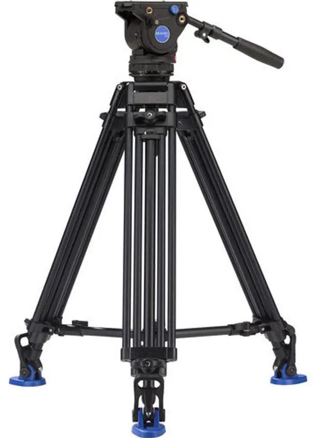 Main image of Benro BV6 PRO 3-Section Aluminum Video Tripod with BV6 Video Head and Mid-Level Spreader