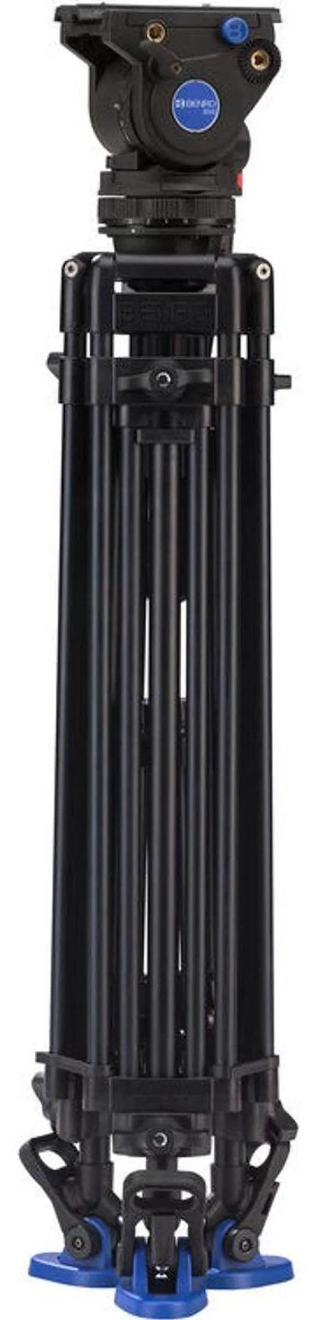 Alt view image 3 of 4 - Benro BV6 PRO 3-Section Aluminum Video Tripod with BV6 Video Head and Mid-Level Spreader