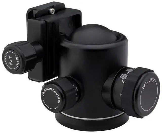 Alt view image 2 of 6 - Benro B4 Triple Action Ballhead with PU70 Plate