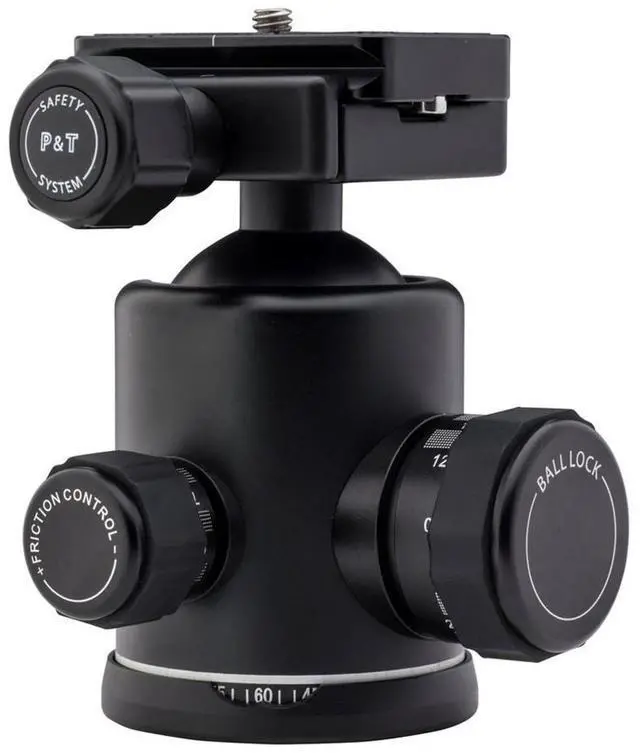 Alt view image 3 of 6 - Benro B4 Triple Action Ballhead with PU70 Plate