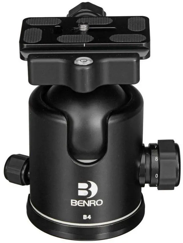 Alt view image 5 of 6 - Benro B4 Triple Action Ballhead with PU70 Plate
