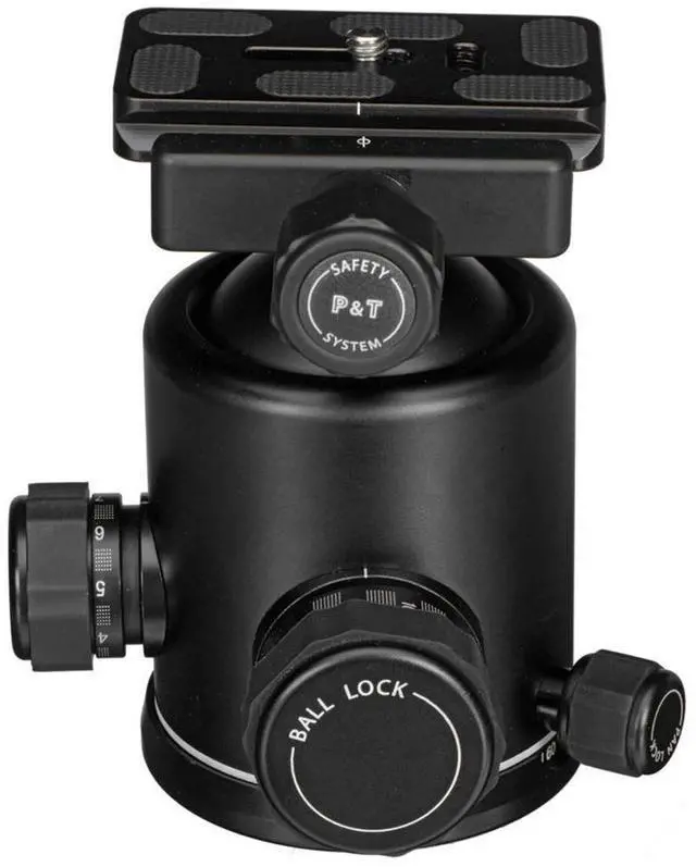 Alt view image 6 of 6 - Benro B4 Triple Action Ballhead with PU70 Plate