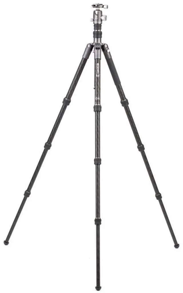 Alt view image 4 of 7 - Benro Bat Two Series 4-Section Carbon Fiber Travel Tripod/Monopod with VX25 Ball Head