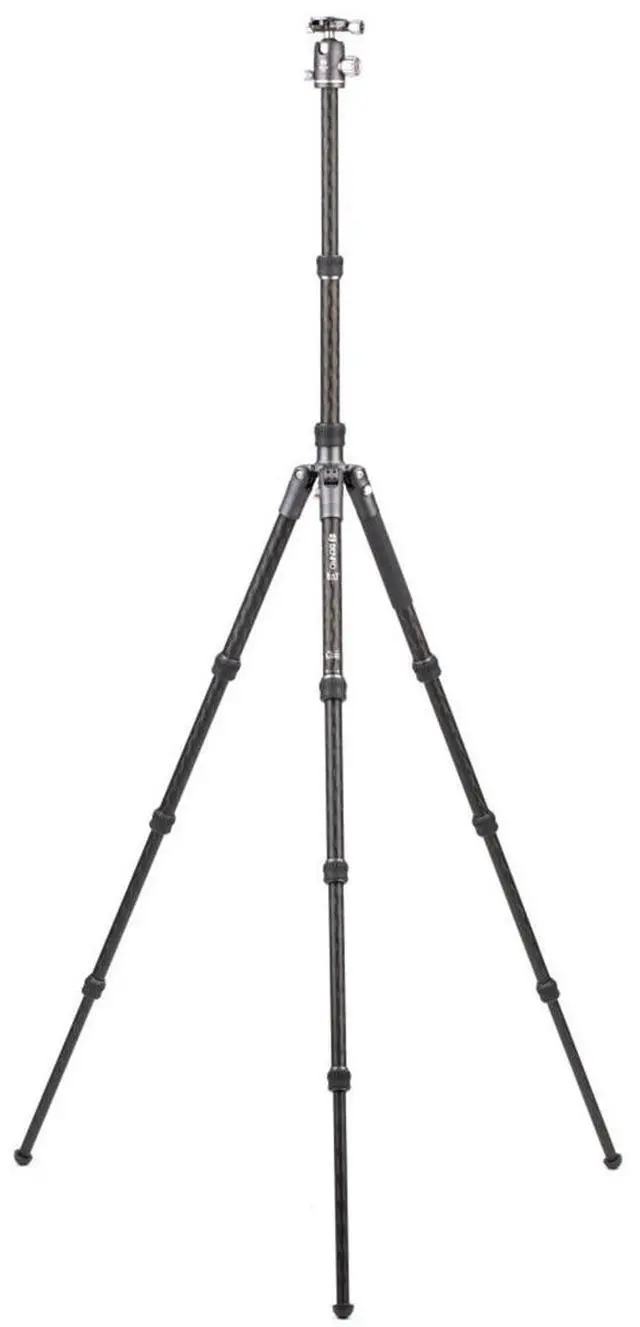 Alt view image 6 of 7 - Benro Bat Two Series 4-Section Carbon Fiber Travel Tripod/Monopod with VX25 Ball Head