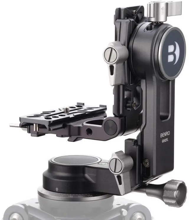 Main image of Benro GH2FL Aluminum Foldable Gimbal Head with Quick Release Plate, 22 lbs Capacity