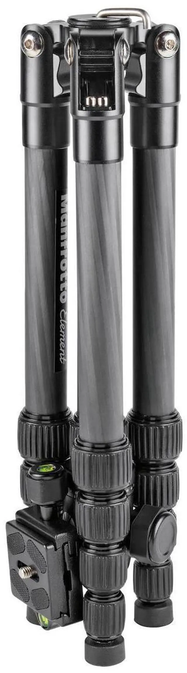 Alt view image 5 of 6 - Manfrotto Element Traveller Small 5-Section Carbon Fiber Tripod with Ball Head