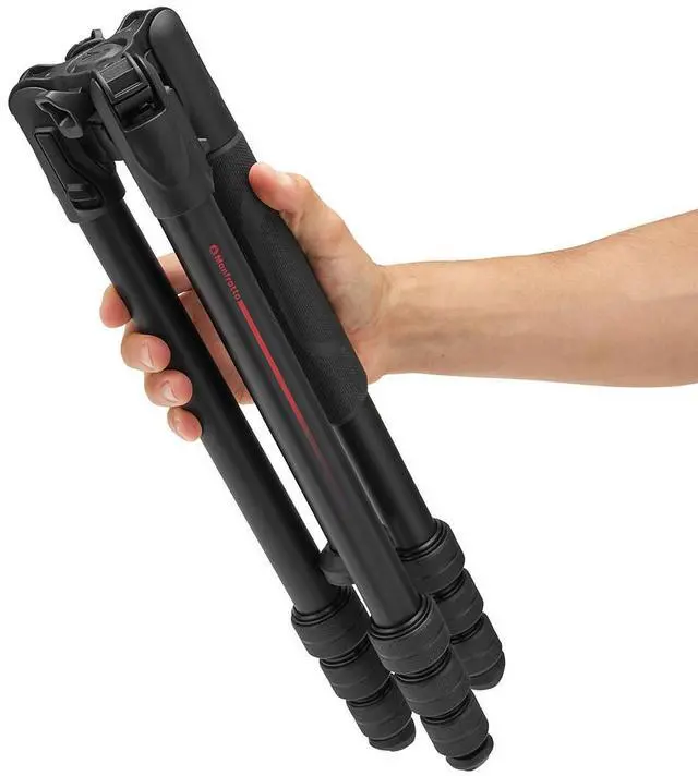 Alt view image 3 of 7 - Manfrotto Befree GT PRO 4-Section Aluminum Travel Tripod Legs, Black Matte