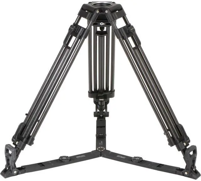 Alt view image 2 of 2 - Cinegears Secced 75mm Head 3-Section Carbon Fiber Tripod
