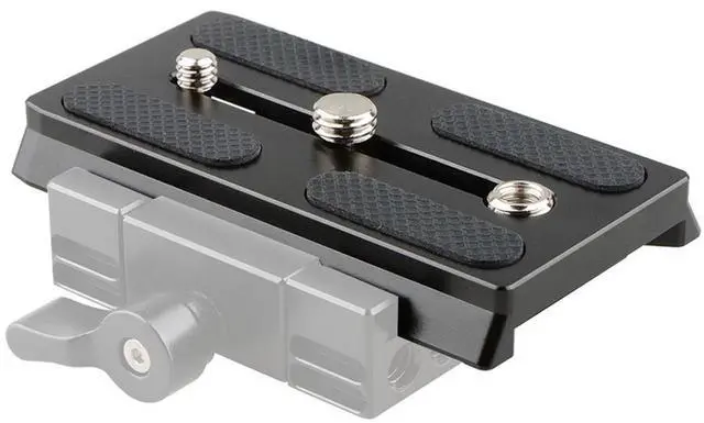 Alt view image 4 of 5 - CAMVATE Manfrotto Slide-In Camera Quick Release Plate with 1/4" & 3/8" Threads