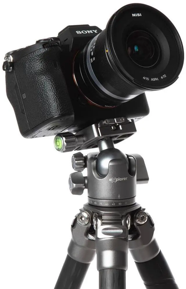 Alt view image 5 of 7 - Explorer EX-EXP Expedition 4-Section Carbon Fiber Travel Tripod/Monopod with BX-33 Ball Head