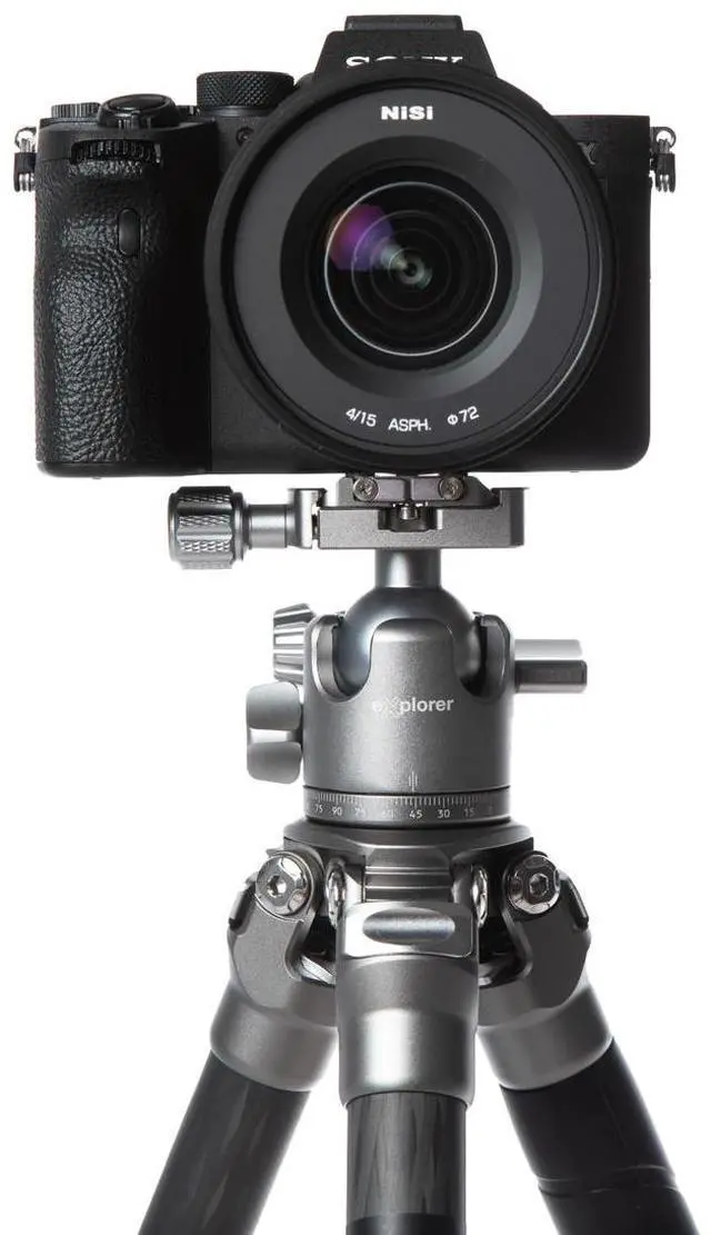 Alt view image 7 of 7 - Explorer EX-EXP Expedition 4-Section Carbon Fiber Travel Tripod/Monopod with BX-33 Ball Head