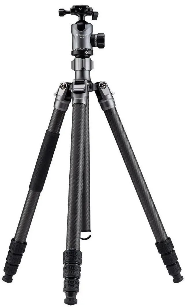Main image of FotoPro Sherpa Max 4-Section CF Tripod/Monopod with FPH-62QS Ball Head, Black