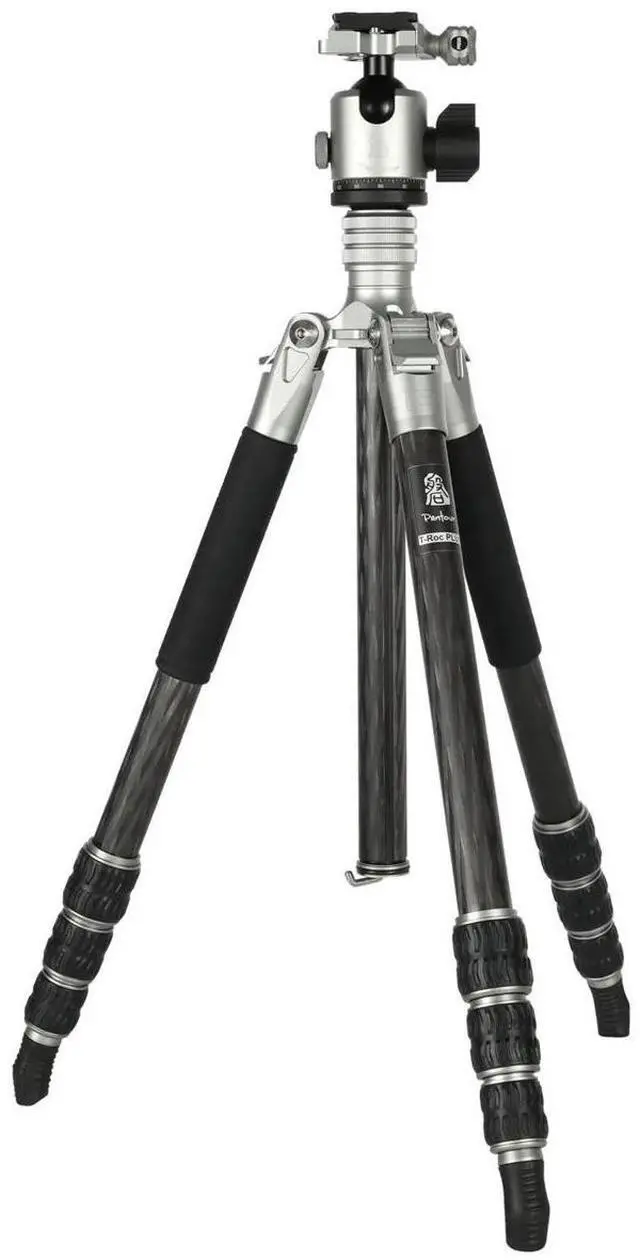 Main image of FotoPro T-Roc Plus 4-Section Carbon Fiber Professional Tripod, 61.1" Max Height