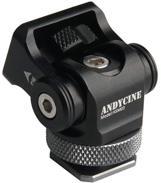 Alt view image 3 of 7 - AndyCine Hot Shoe Mount with Locating Pin for Atomos Ninja V 5" Monitor