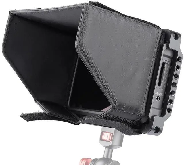 Alt view image 3 of 7 - ANDYCINE Monitor Cage with Built-In NATO Rail and HDMI Cable Clamp Sunhood