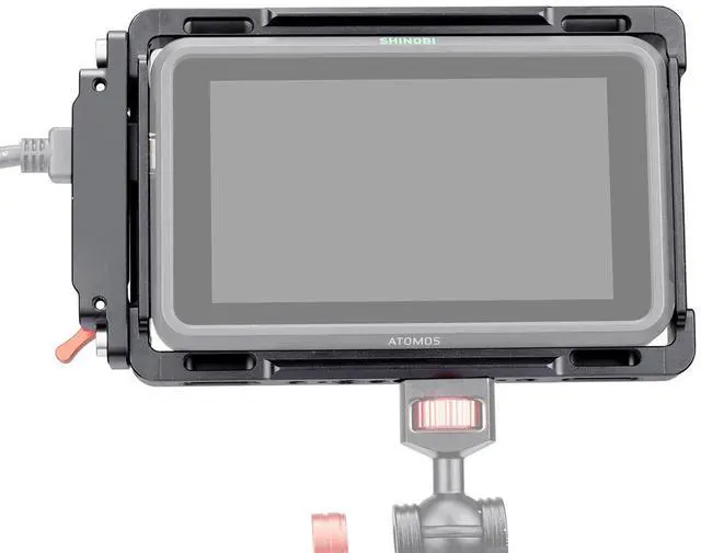Alt view image 7 of 7 - ANDYCINE Monitor Cage with Built-In NATO Rail and HDMI Cable Clamp Sunhood