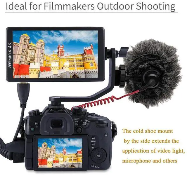 Alt view image 4 of 7 - AndyCine Tilt Arm Shoe Mount L Bracket for 4.5-5.7" Monitor #A-TILTARM
