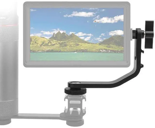 Alt view image 7 of 7 - AndyCine Tilt Arm Shoe Mount L Bracket for 4.5-5.7" Monitor #A-TILTARM