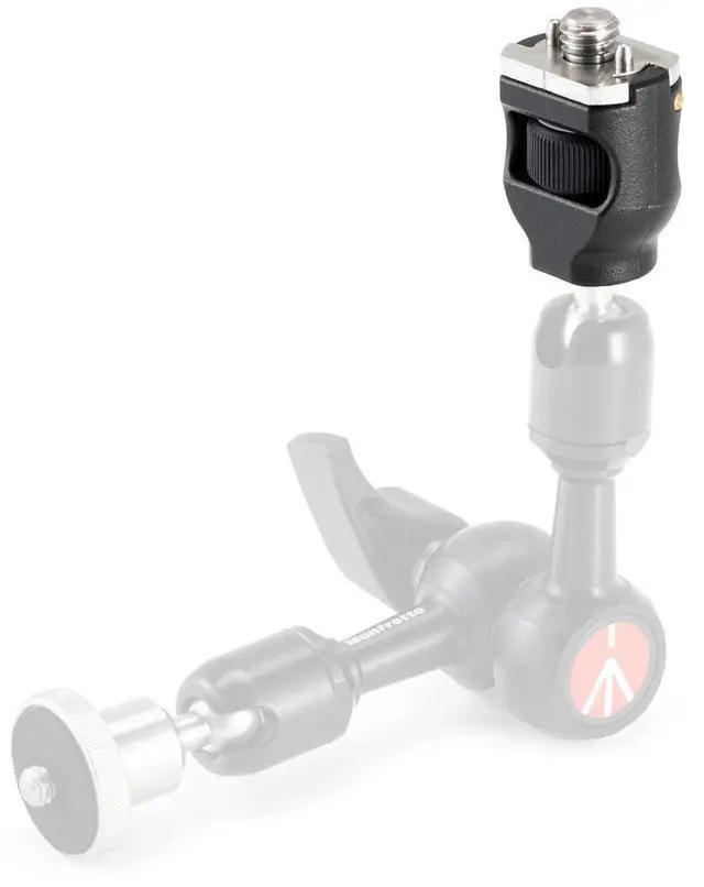 Alt view image 4 of 7 - Manfrotto 244 Micro Arm with 3/8" Arri Style Anti Rotation Adapter, Black