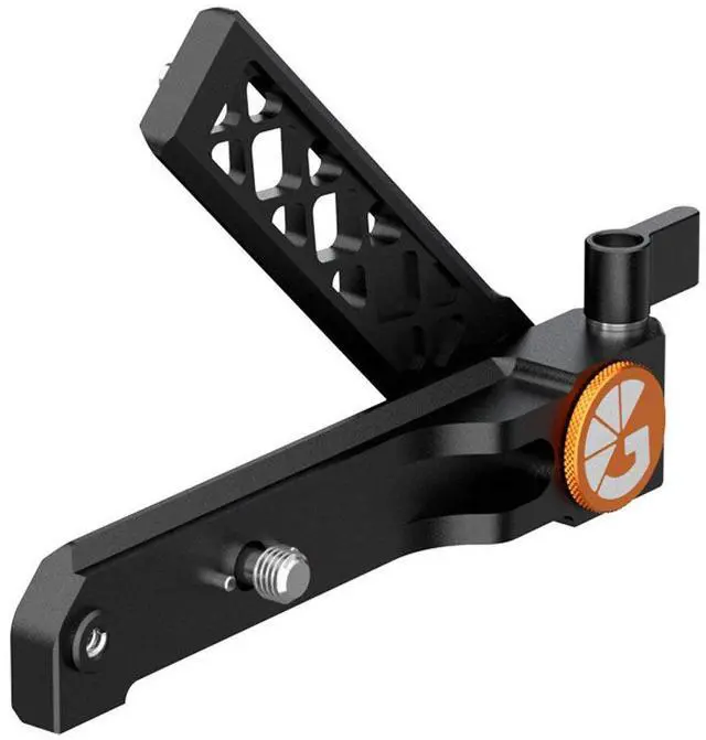 Alt view image 6 of 6 - Bright Tangerine Monitor 8T Folding NATO Rail Mount for Sony FX6 Camera