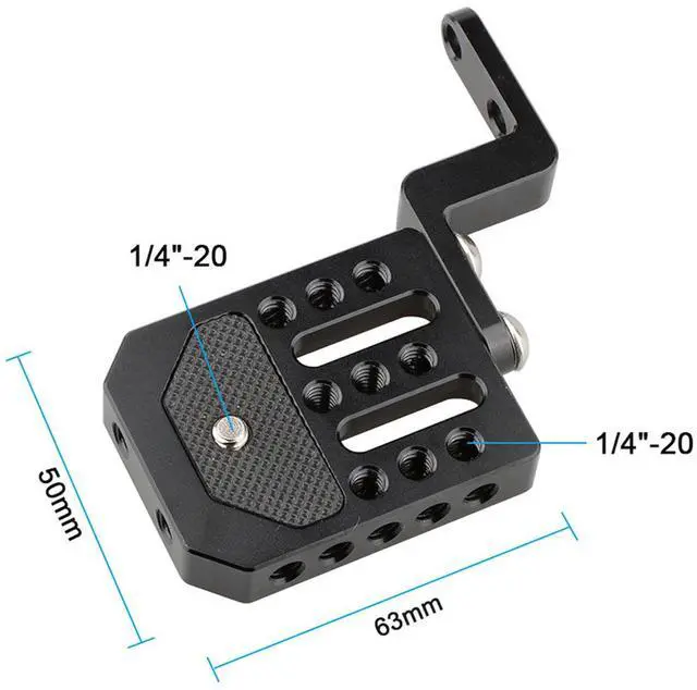 Alt view image 5 of 5 - CAMVATE Versatile Connecting Cheese Plate for Monitor Cage Kit #C1851