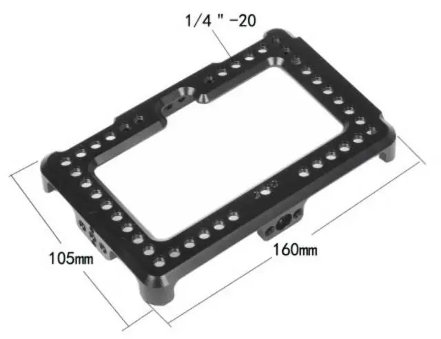 Alt view image 2 of 5 - CAMVATE On-Camera Monitor Cage Bracket for FeelWorld F6 Plus 5.5" Display #C2497