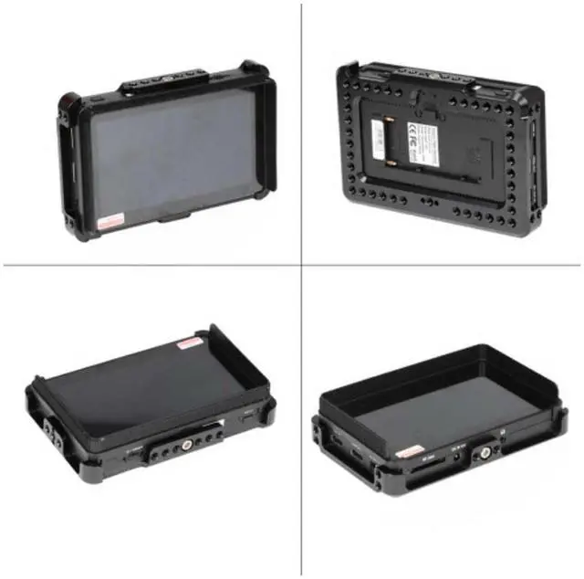 Alt view image 3 of 5 - CAMVATE On-Camera Monitor Cage Bracket for FeelWorld F6 Plus 5.5" Display #C2497