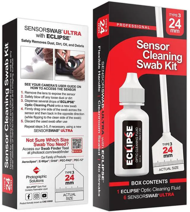 Main image of Photographic Solutions Photographic Solutions 24mm Sensor Cleaning Swab Kit (Eclipse Solution)