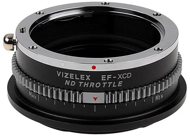 Main image of Fotodiox Vizelex ND Throttle Lens Mount Adapter with Built-In Variable ND 1 to 8 Stops Filter for Canon EOS EF/EF-S D/SLR Lens to Hasselblad X-System Mirrorless Cameras