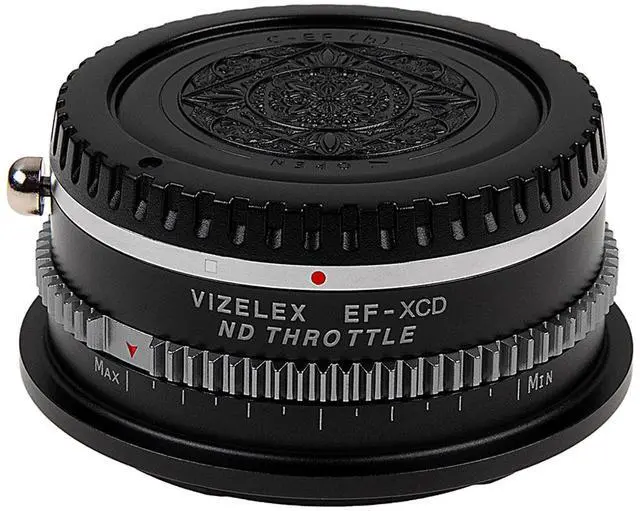 Alt view image 4 of 4 - Fotodiox Vizelex ND Throttle Lens Mount Adapter with Built-In Variable ND 1 to 8 Stops Filter for Canon EOS EF/EF-S D/SLR Lens to Hasselblad X-System Mirrorless Cameras