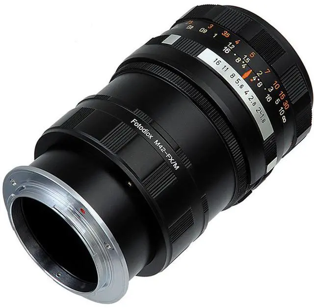 Alt view image 5 of 7 - Fotodiox Lens Mount Macro Adapter Compatible with M42 Screw Mount SLR Lens on Fuji X-Mount Cameras