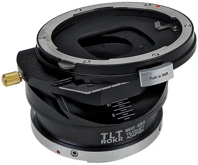 Alt view image 3 of 4 - Fotodiox Pro TLT ROKR Tilt/Shift Lens Mount Adapter for Mamiya 645 (M645) Mount Lenses to Canon RF Mount Mirrorless Camera Body