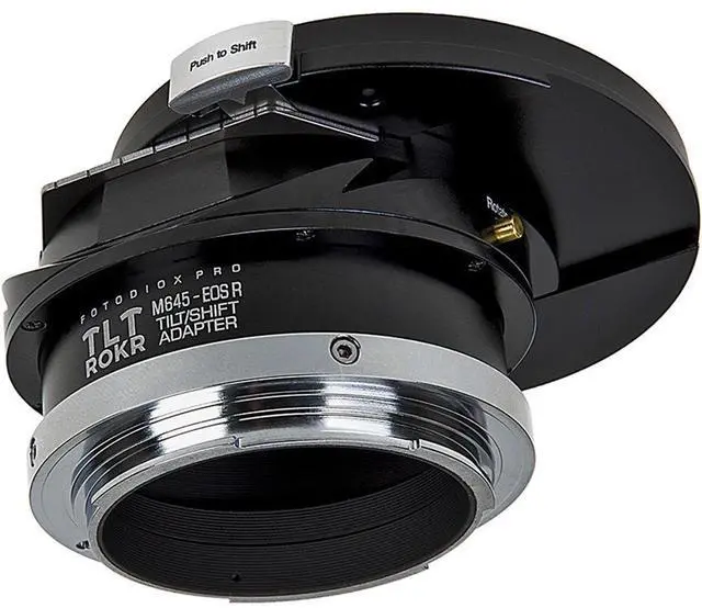 Alt view image 4 of 4 - Fotodiox Pro TLT ROKR Tilt/Shift Lens Mount Adapter for Mamiya 645 (M645) Mount Lenses to Canon RF Mount Mirrorless Camera Body