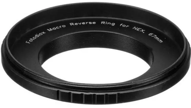 Alt view image 2 of 2 - Fotodiox 67mm Filter Thread Macro Reverse Mount Adapter Ring for Sony E-Series Camer