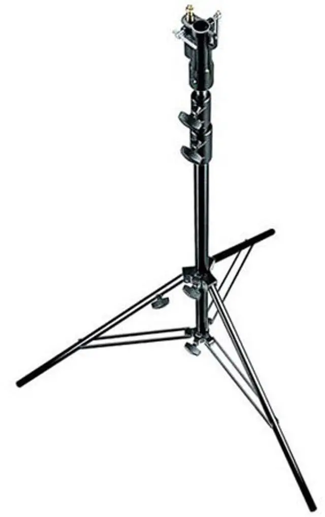 Alt view image 5 of 5 - Manfrotto 007BU 3- Section Aluminum Senior Stand with Leveling Leg (Black)