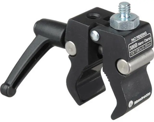 Alt view image 2 of 4 - Manfrotto 386BC NANO Clamp, 13-35mm, with 3/8" & 1/4" Adapter