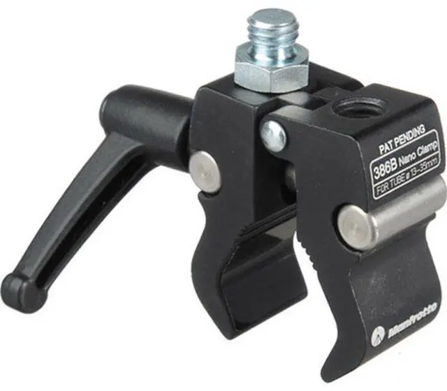 Alt view image 3 of 4 - Manfrotto 386BC NANO Clamp, 13-35mm, with 3/8" & 1/4" Adapter