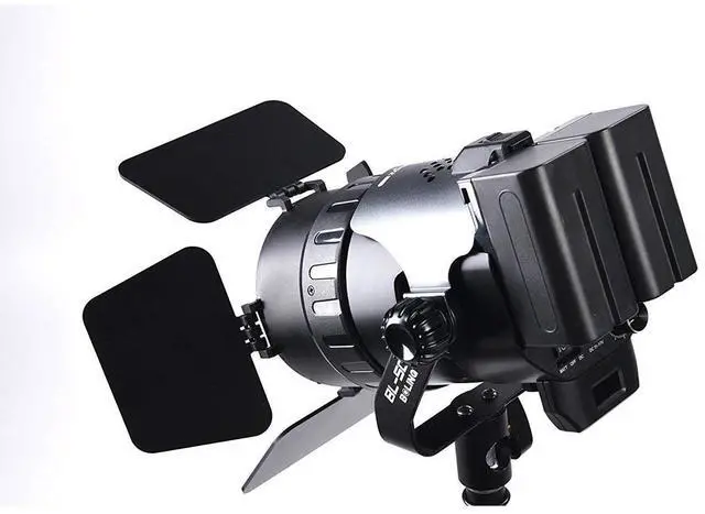 Alt view image 4 of 7 - Boling BL-50C 50W Fresnel Bi-Color LED Lighting Kit with Light Stand #BL-50C/B