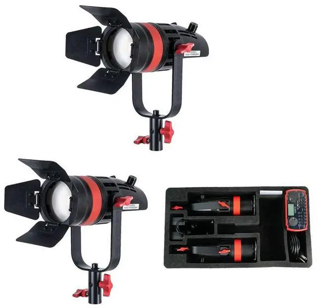 Main image of Came-TV Boltzen Q-55S 55W High Output Fresnel Focusable LED Bi-Color 2-Light Kit with Batteries