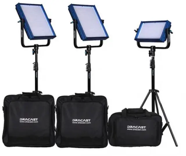 Alt view image 5 of 7 - Dracast Dracast DR-ENGK-BV ENG Kit BV, 2 x LED1000BV, 1 x LED500BV, LED160B (Blue)