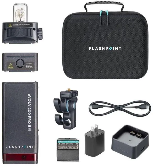Main image of Flashpoint eVOLV 200 Pro II TTL Pocket Flash Kit #EV-200-PRO-II Z