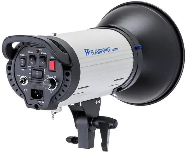 Alt view image 2 of 7 - Flashpoint 1220M 600 Watt AC/DC Monolight Strobe