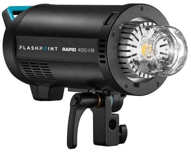 Alt view image 4 of 7 - Flashpoint Rapid 400 II HSS Monolight with Built-In R2 2.4GHz Radio Remote System, Bowens Mount