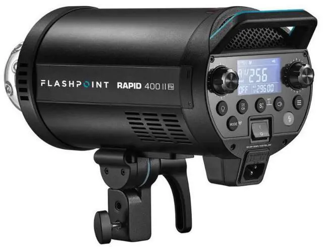 Alt view image 5 of 7 - Flashpoint Rapid 400 II HSS Monolight with Built-In R2 2.4GHz Radio Remote System, Bowens Mount