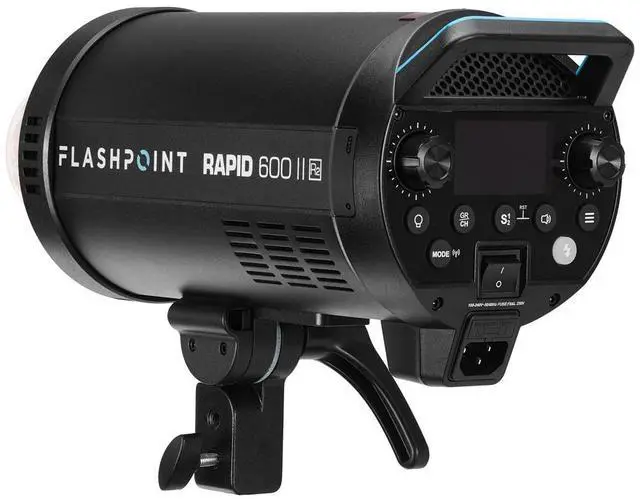 Alt view image 3 of 7 - Flashpoint Rapid 600 II HSS Monolight with Built-In R2 2.4GHz Radio Remote System, Bowens Mount