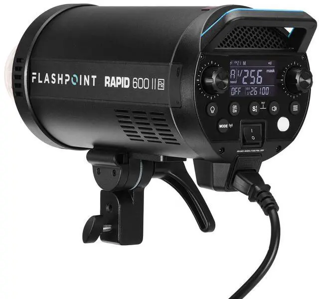 Alt view image 4 of 7 - Flashpoint Rapid 600 II HSS Monolight with Built-In R2 2.4GHz Radio Remote System, Bowens Mount