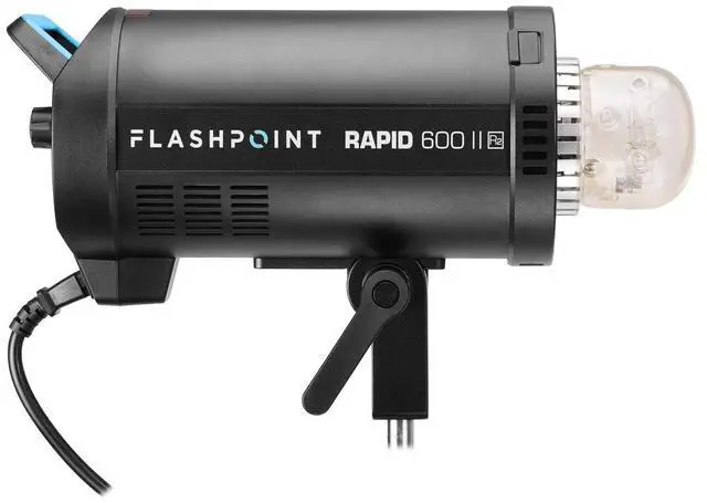 Alt view image 7 of 7 - Flashpoint Rapid 600 II HSS Monolight with Built-In R2 2.4GHz Radio Remote System, Bowens Mount