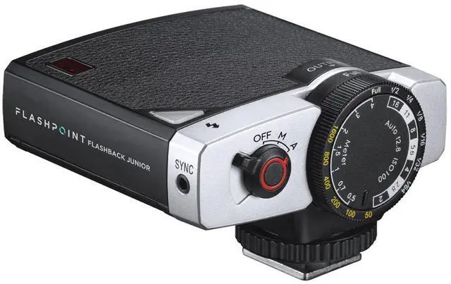 Main image of Flashpoint FlashBack Junior Retro Camera Flash, Black