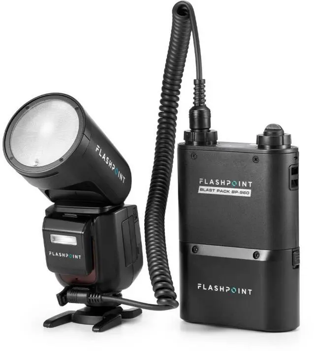 Main image of Flashpoint Zoom Li-on X PRO R2 TTL On-Camera Round Flash Speedlight With BP-960 Power Pack For Canon